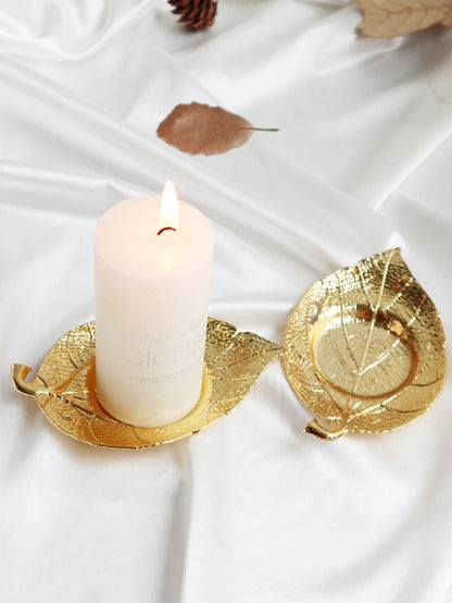 1pc Leaf Shaped Candle Holder - Lasercutwraps Shop