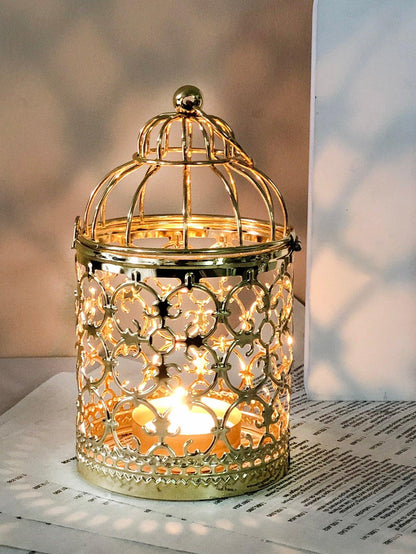 1pc Birdcage Shaped Candle Holder - Lasercutwraps Shop