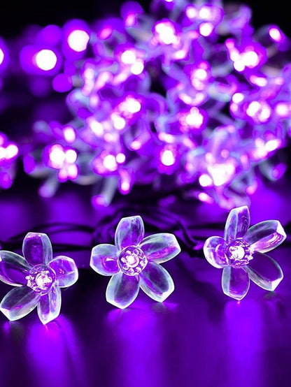 String Light With 20pcs Flower Shaped Bulb - Lasercutwraps Shop