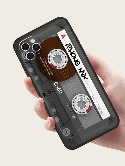 Cassette Tape Pattern Case Compatible With iPhone - Lasercutwraps Shop