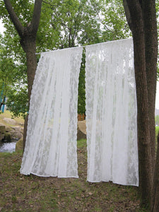 Flower Lace Single Panel Curtain - Lasercutwraps Shop