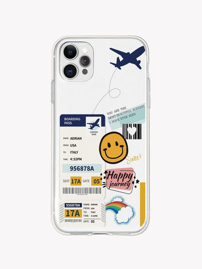 Plane Clear Phone Case - Lasercutwraps Shop