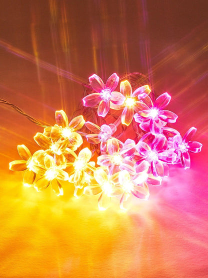 String Light With 20pcs Flower Shaped Bulb - Lasercutwraps Shop