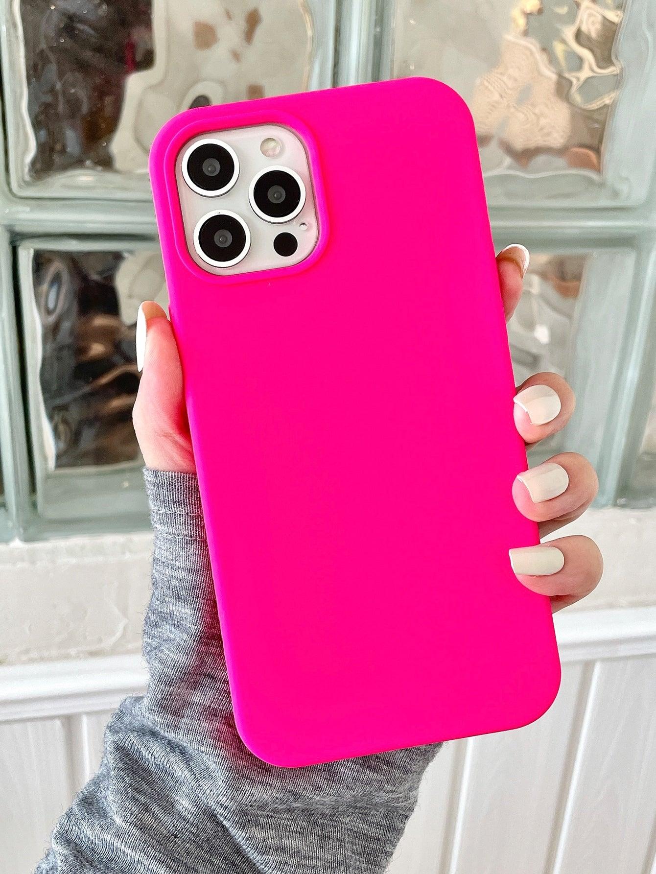 Hot Pink Silicone Phone Case - Lasercutwraps Shop