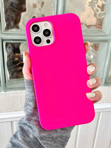 Hot Pink Silicone Phone Case - Lasercutwraps Shop