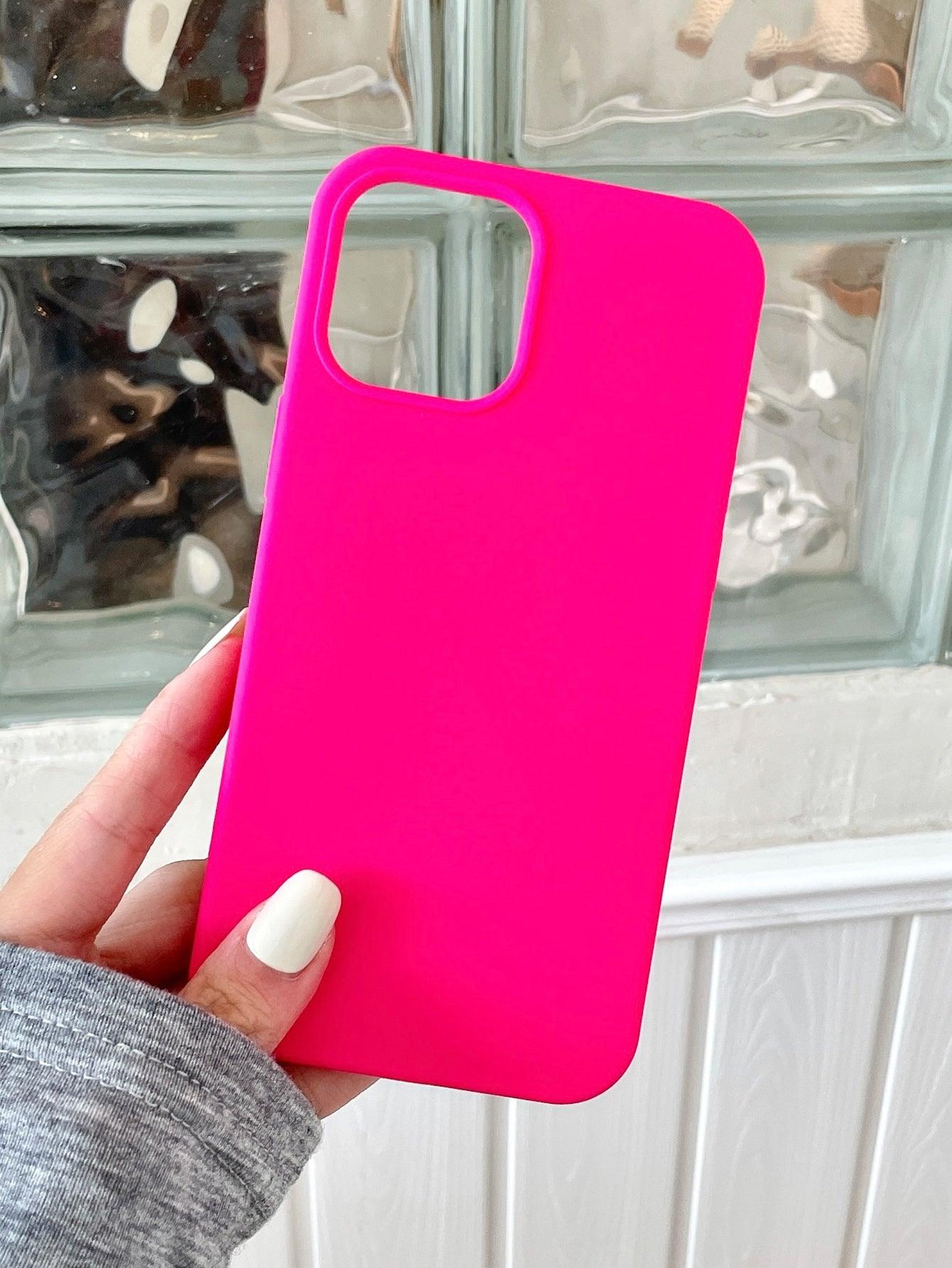 Hot Pink Silicone Phone Case - Lasercutwraps Shop