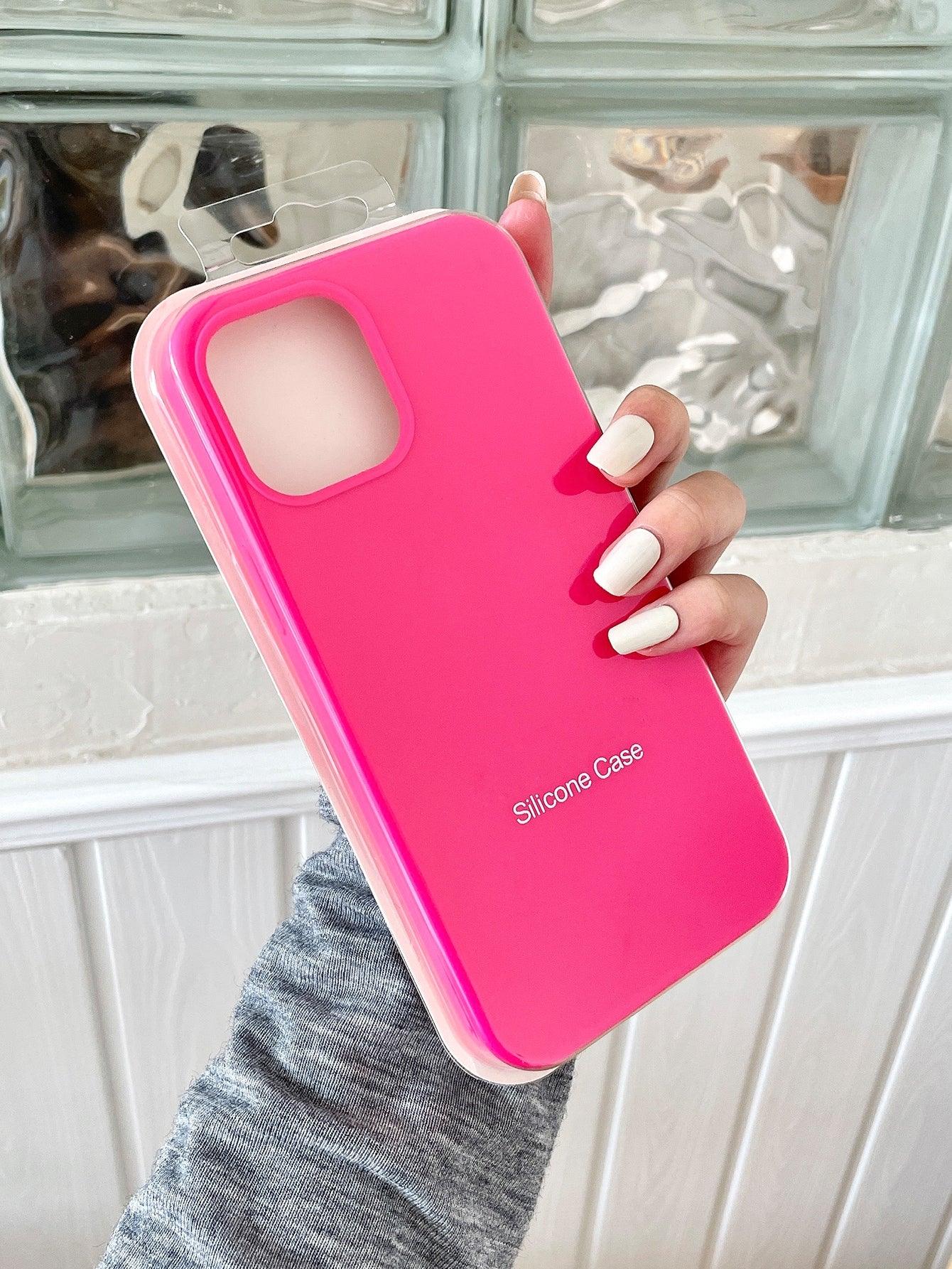Hot Pink Silicone Phone Case - Lasercutwraps Shop