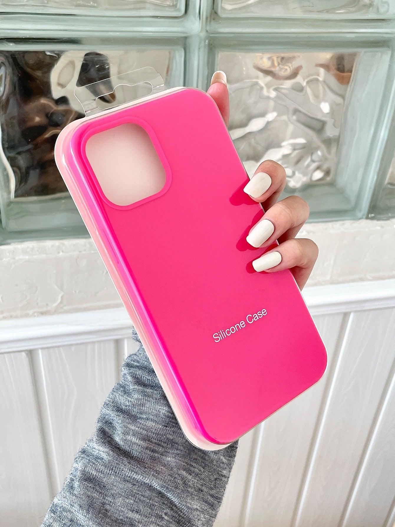 Neon Pink Phone Case Iphone 11 Pro Case Pink Hot Pink Silicone