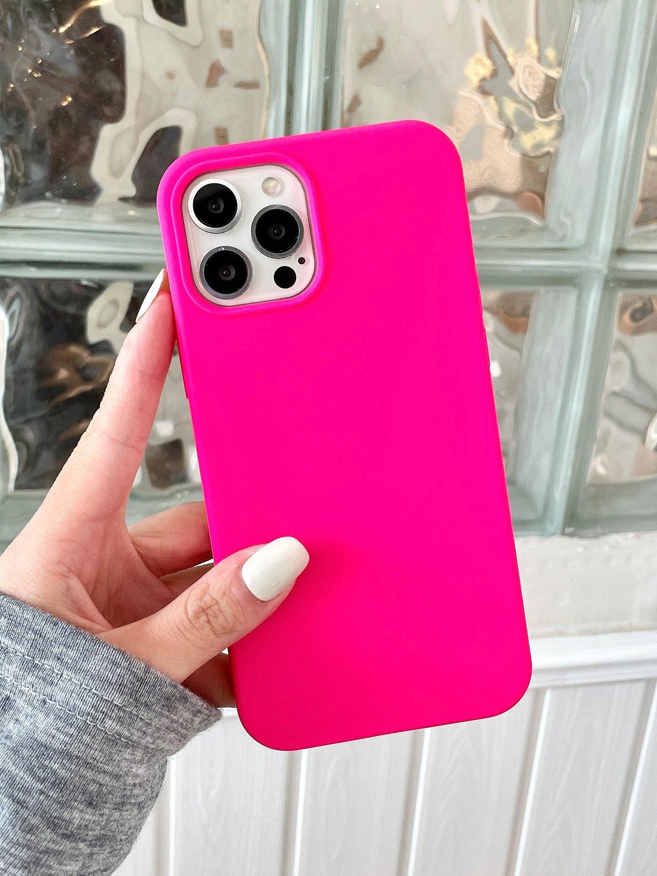 Hot Pink Silicone Phone Case - Lasercutwraps Shop