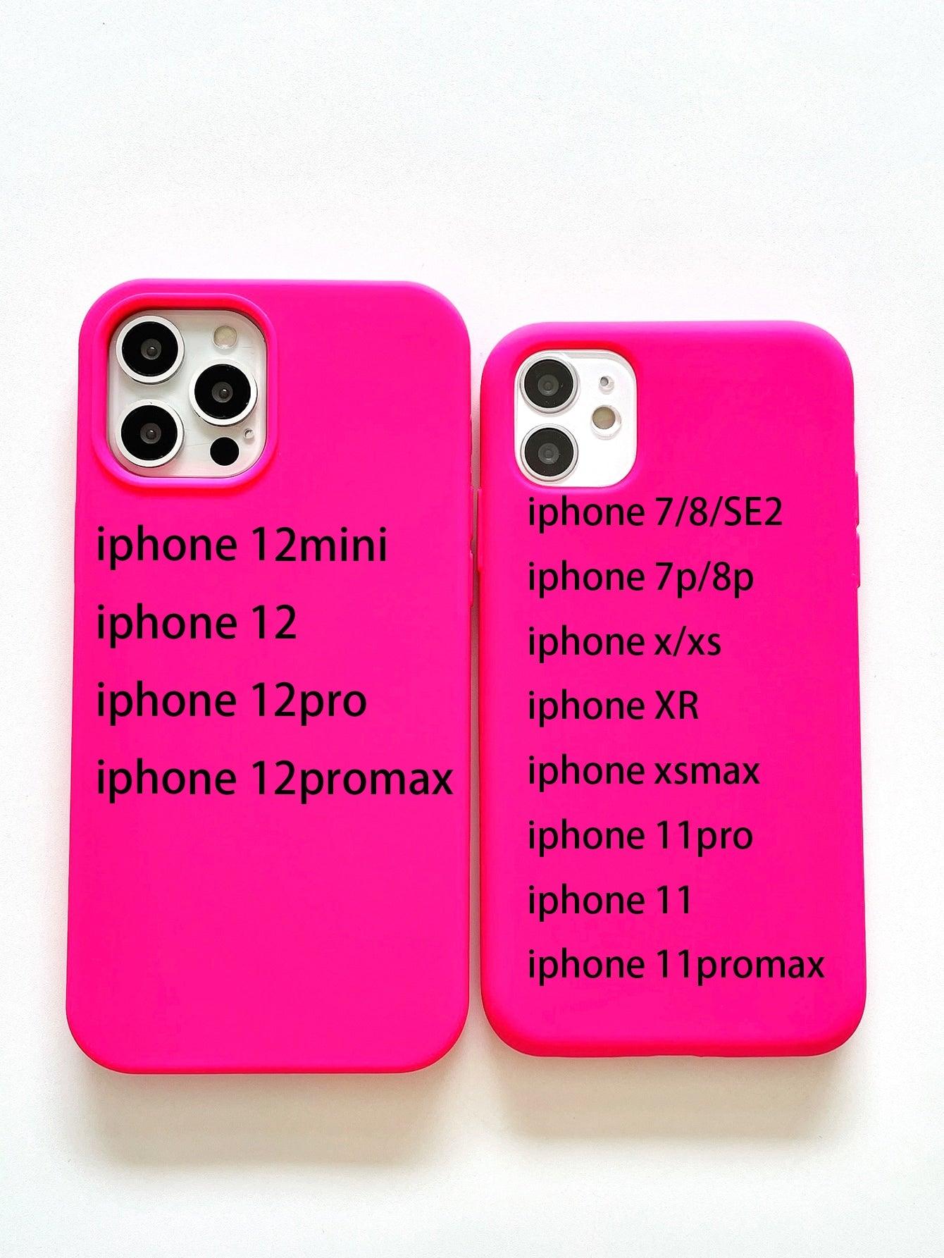 Hot Pink Silicone Phone Case - Lasercutwraps Shop