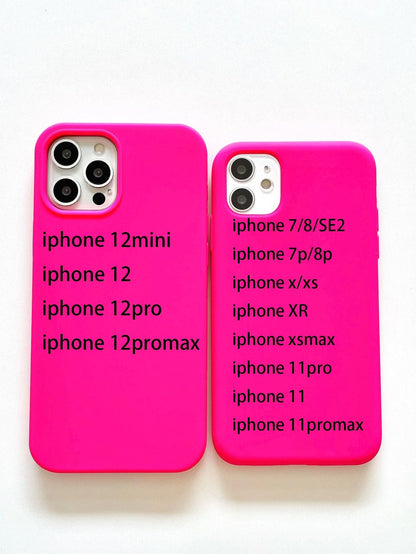 Hot Pink Silicone Phone Case - Lasercutwraps Shop