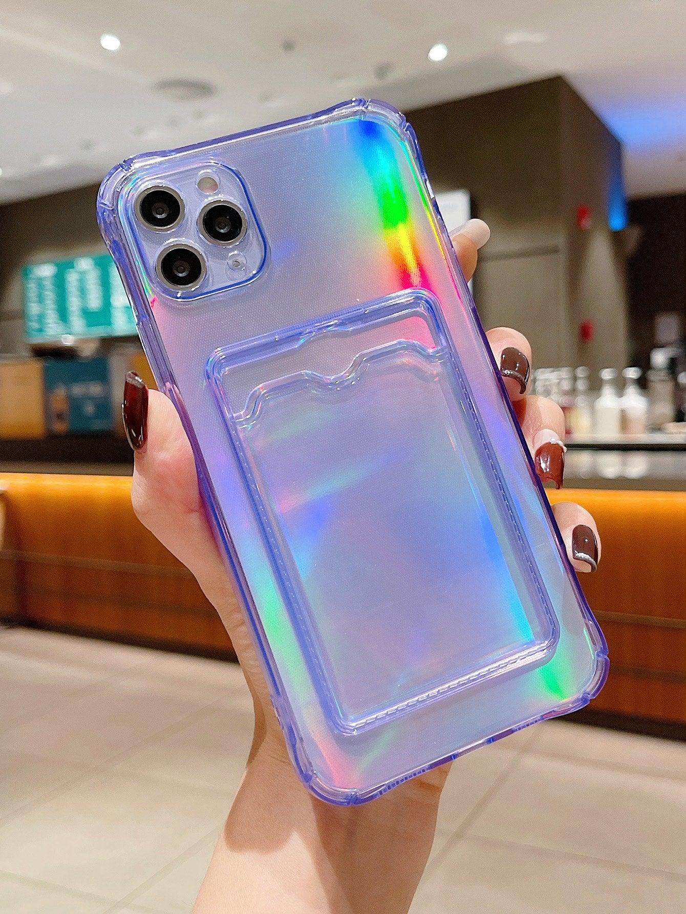 Clear Card Slot Phone Case With Laser Paper - Lasercutwraps Shop