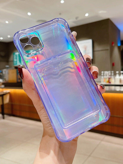 Clear Card Slot Phone Case With Laser Paper - Lasercutwraps Shop