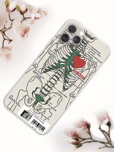 Skeleton Pattern Phone Case - Lasercutwraps Shop