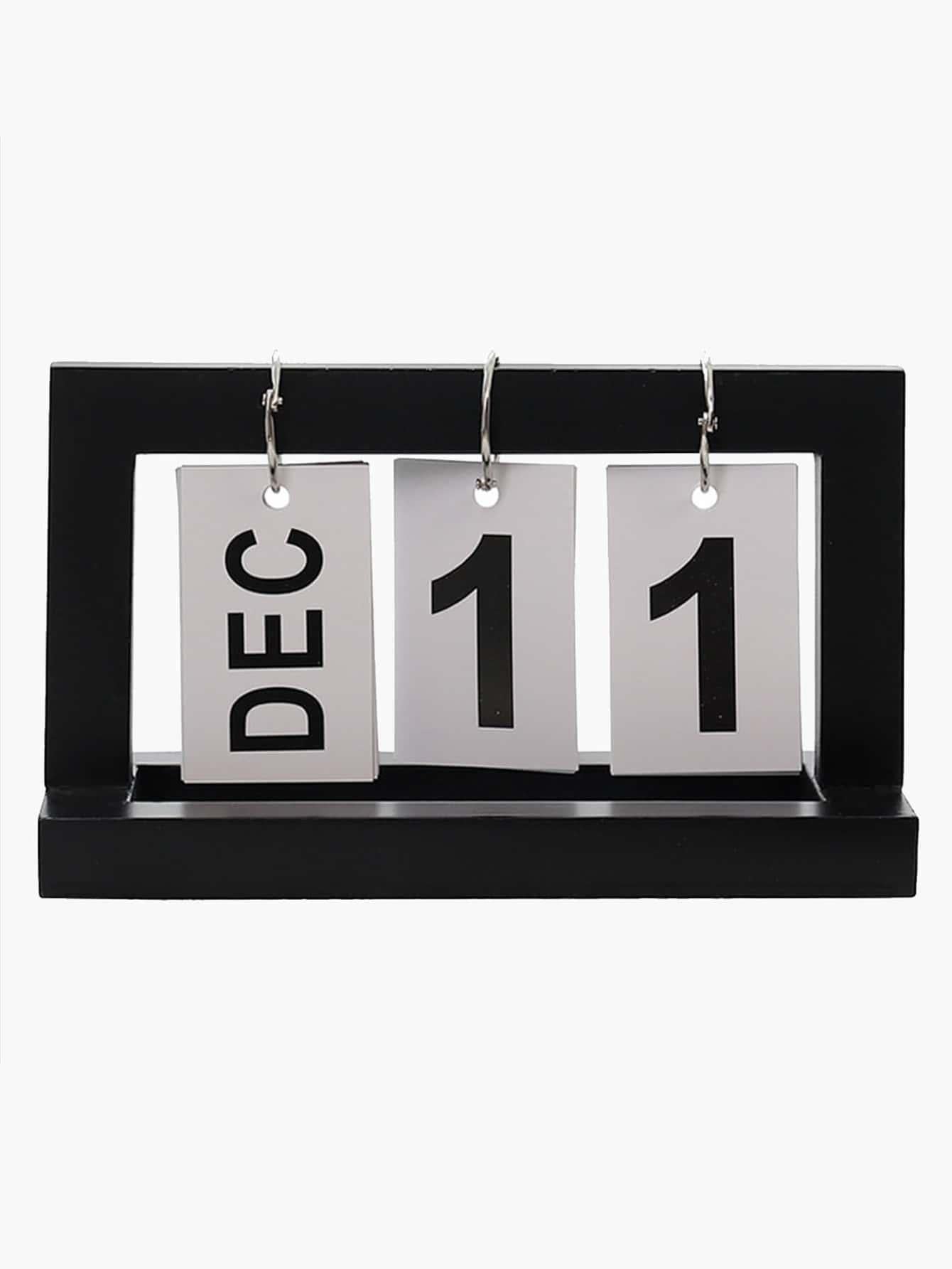 1pc Creative Wooden Calendar Decorative Object - Lasercutwraps Shop