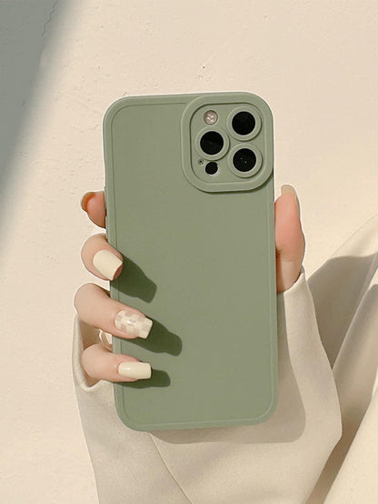 Olive Green Plain Phone Case - Lasercutwraps Shop