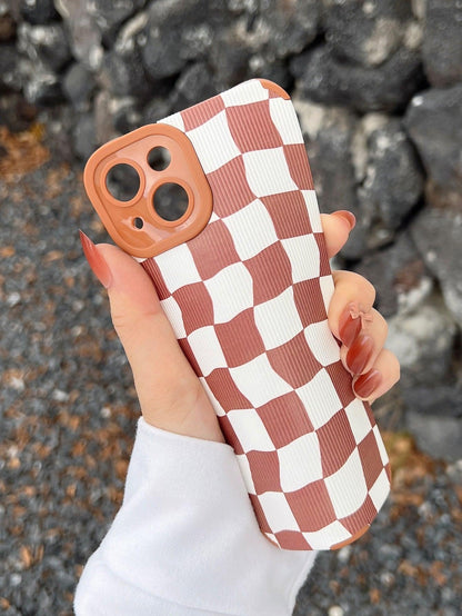 Twisted Checkered Phone Case - Lasercutwraps Shop