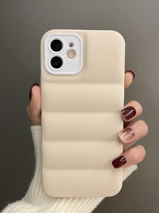 Beige Anti-drop Plain Phone Case - Lasercutwraps Shop