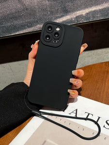 Black Plain Phone Case - Lasercutwraps Shop