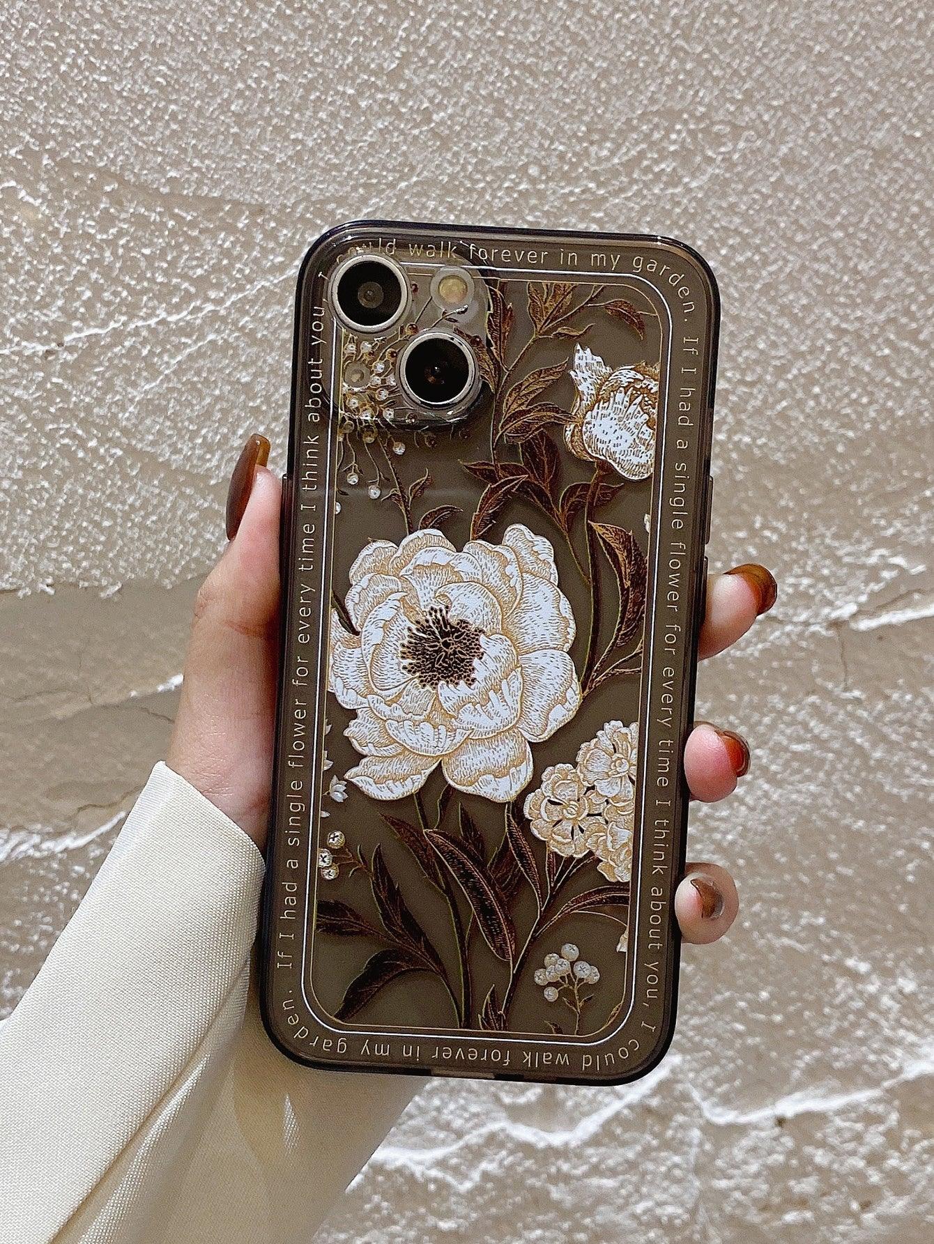 Flower Print Phone Case - Lasercutwraps Shop