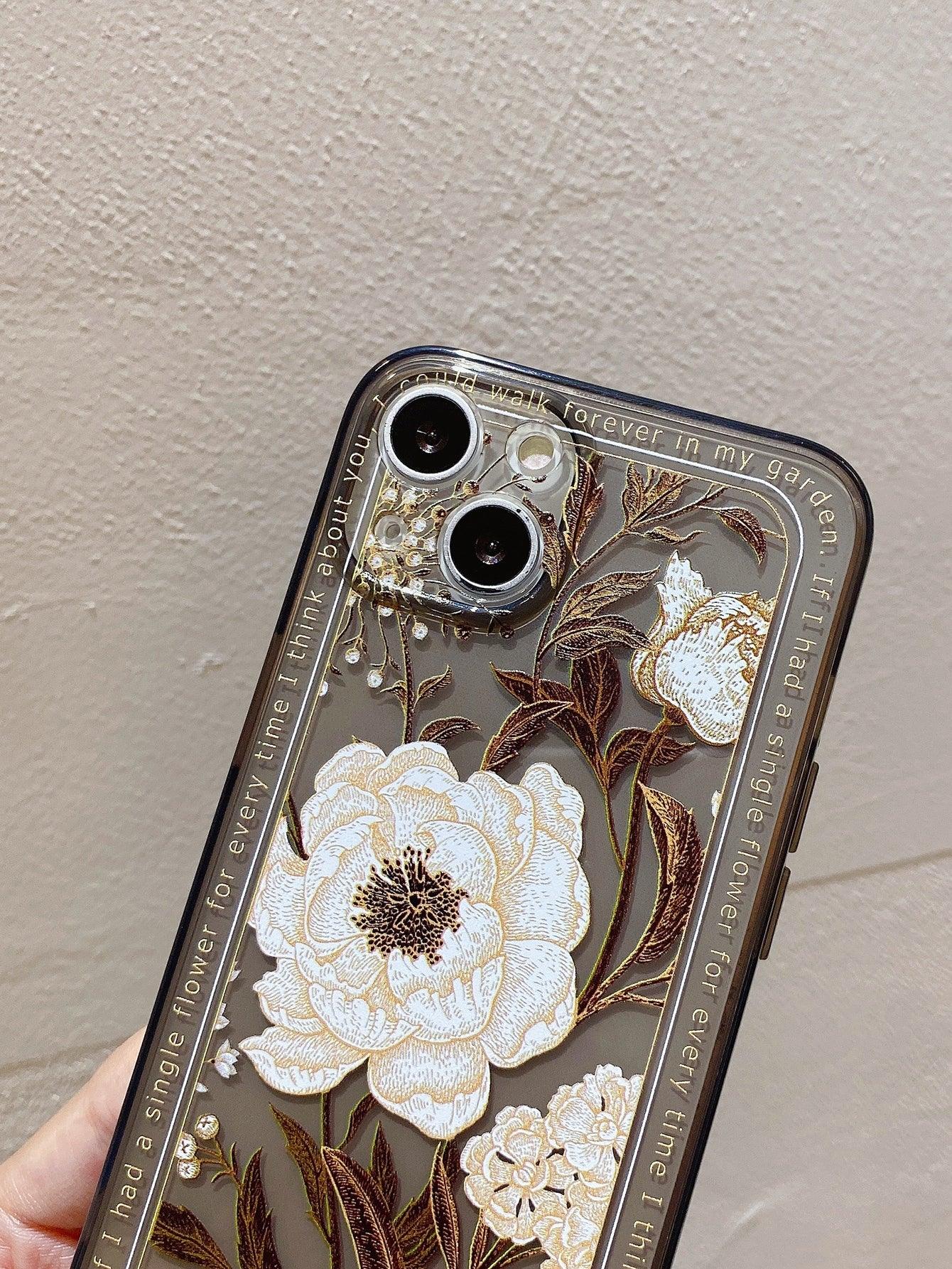 Flower Print Phone Case - Lasercutwraps Shop