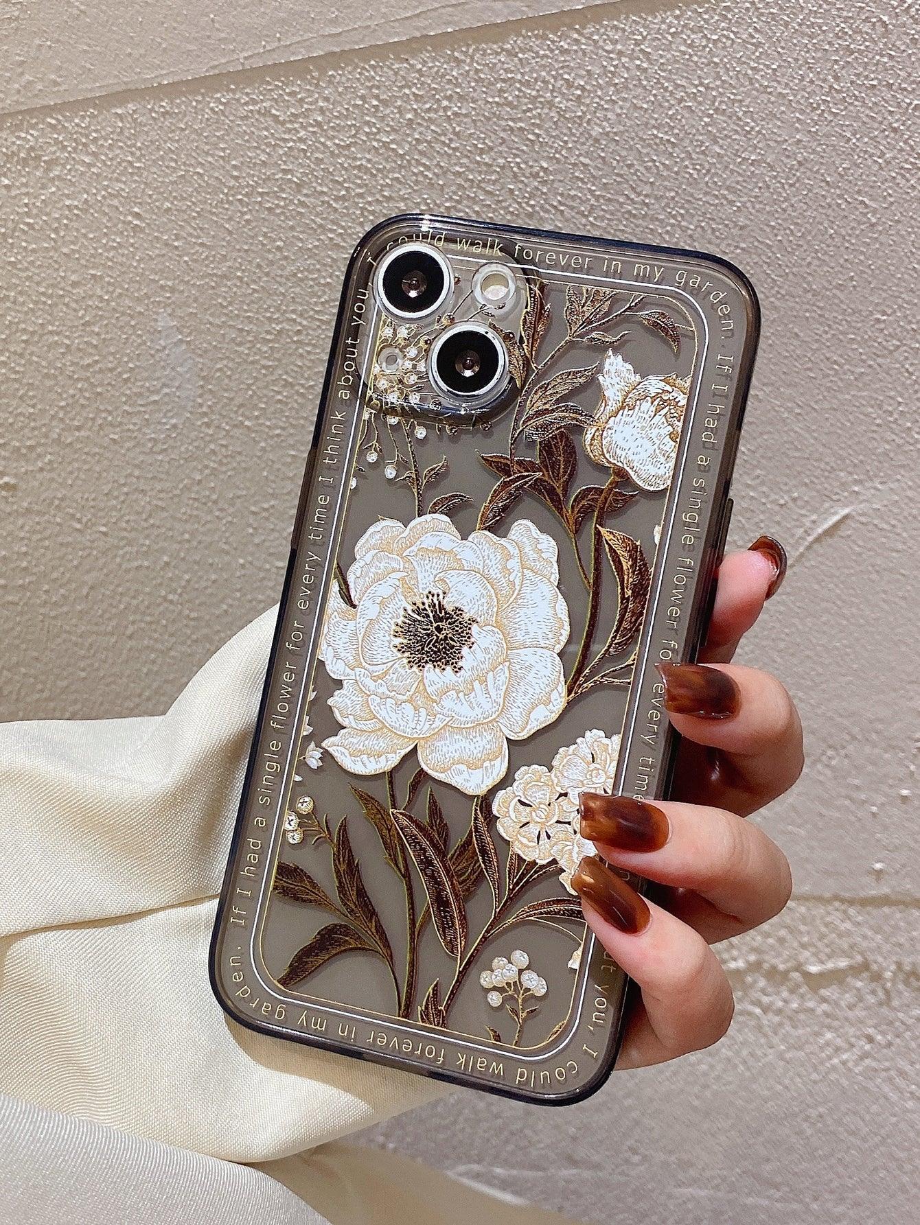 Flower Print Phone Case - Lasercutwraps Shop