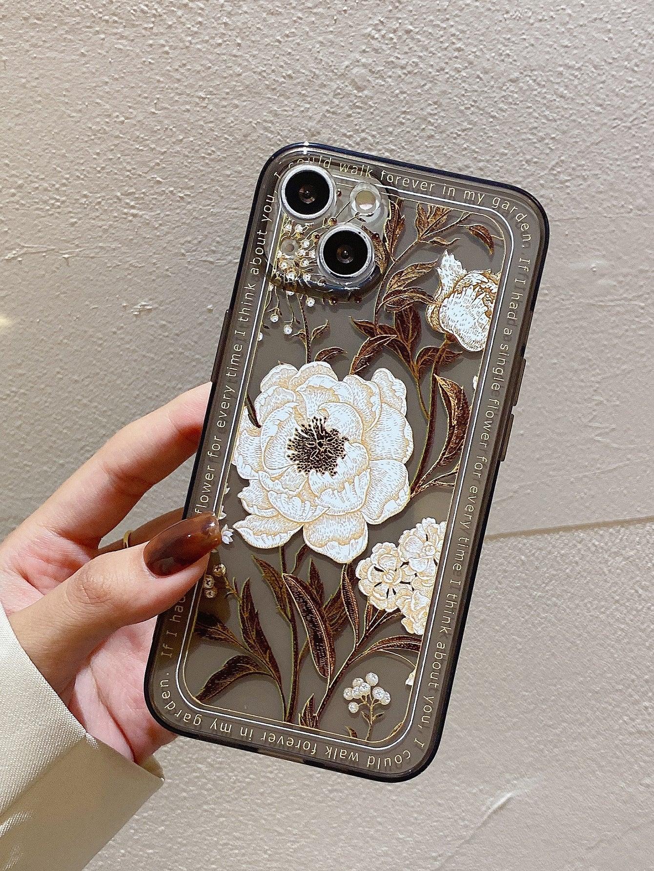 Flower Print Phone Case - Lasercutwraps Shop