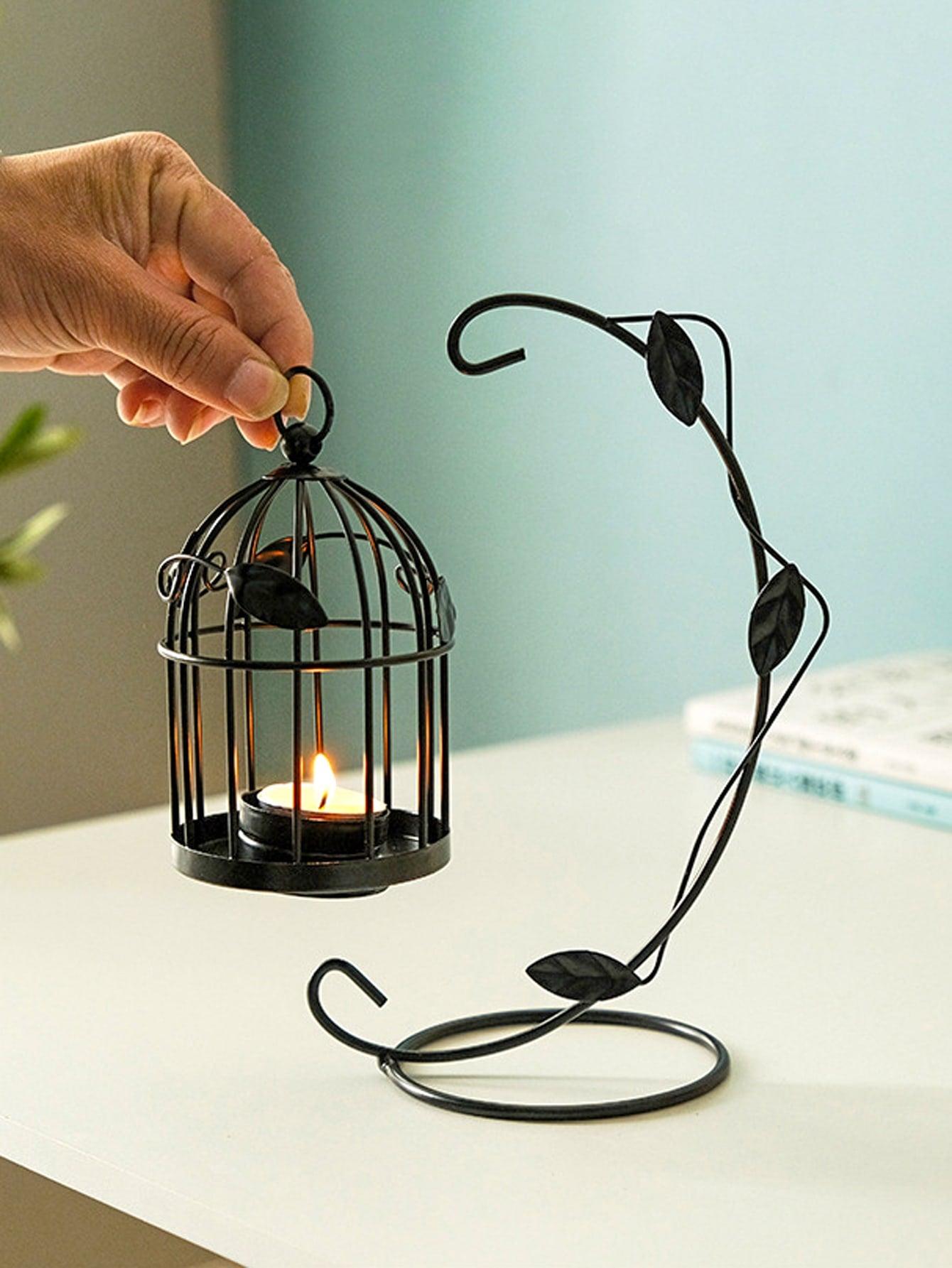 1pc Birdcage Shaped Candle Holder - Lasercutwraps Shop