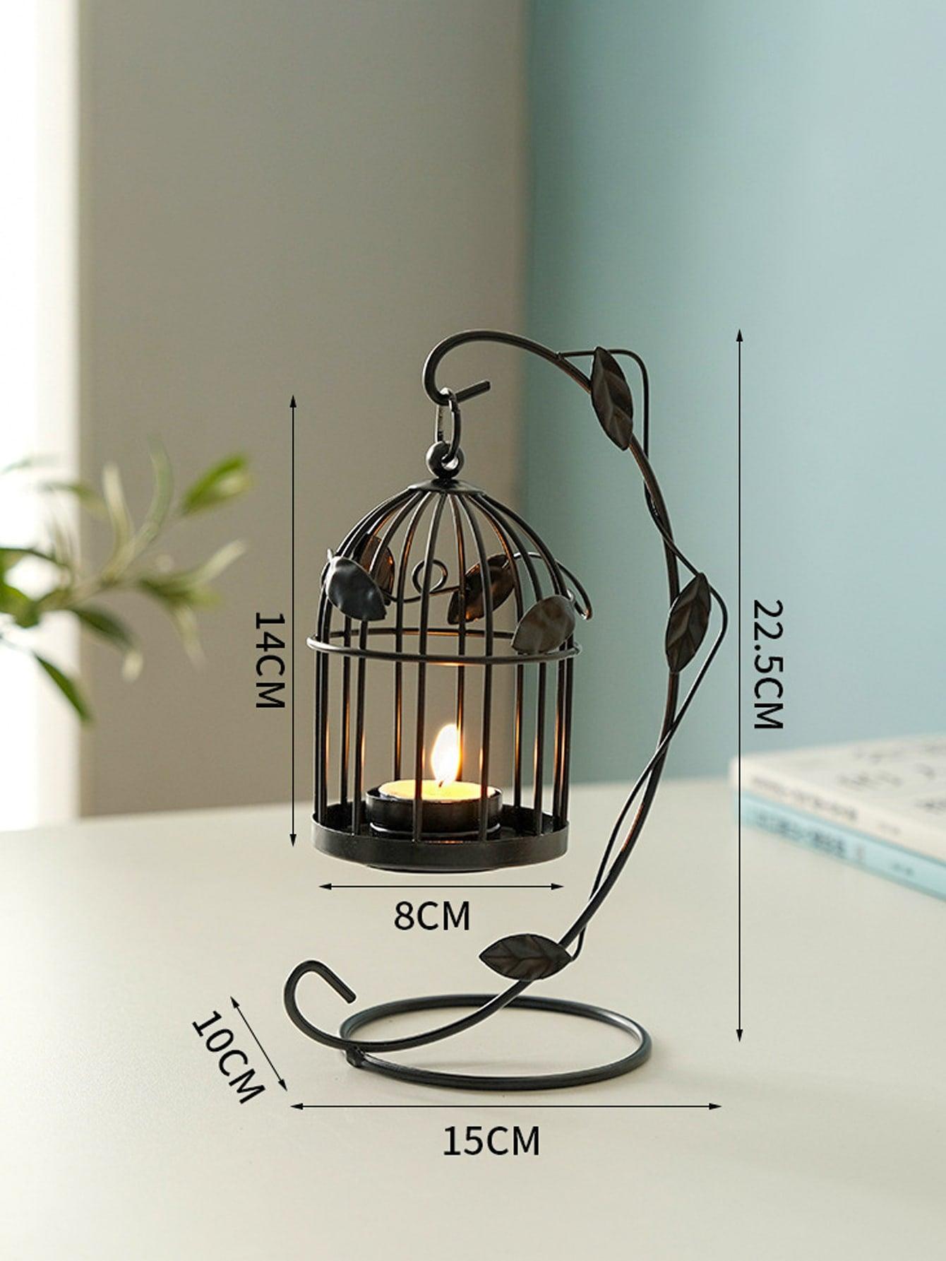 1pc Birdcage Shaped Candle Holder - Lasercutwraps Shop