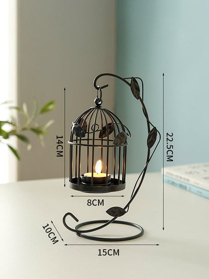 1pc Birdcage Shaped Candle Holder - Lasercutwraps Shop