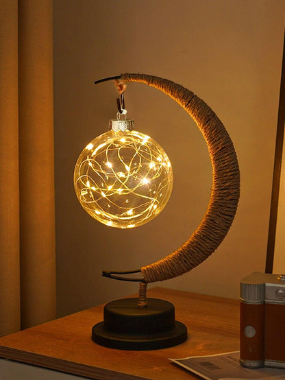 Moon Design Table Lamp - Lasercutwraps Shop