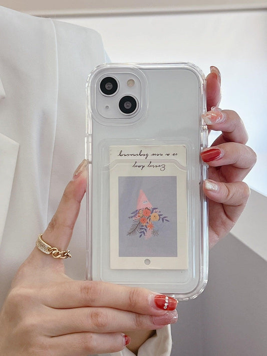 Clear Card Slot Phone Case - Lasercutwraps Shop