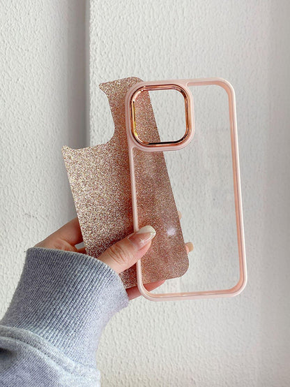 Contrast Frame Clear Phone Case With Laser Paper - Lasercutwraps Shop