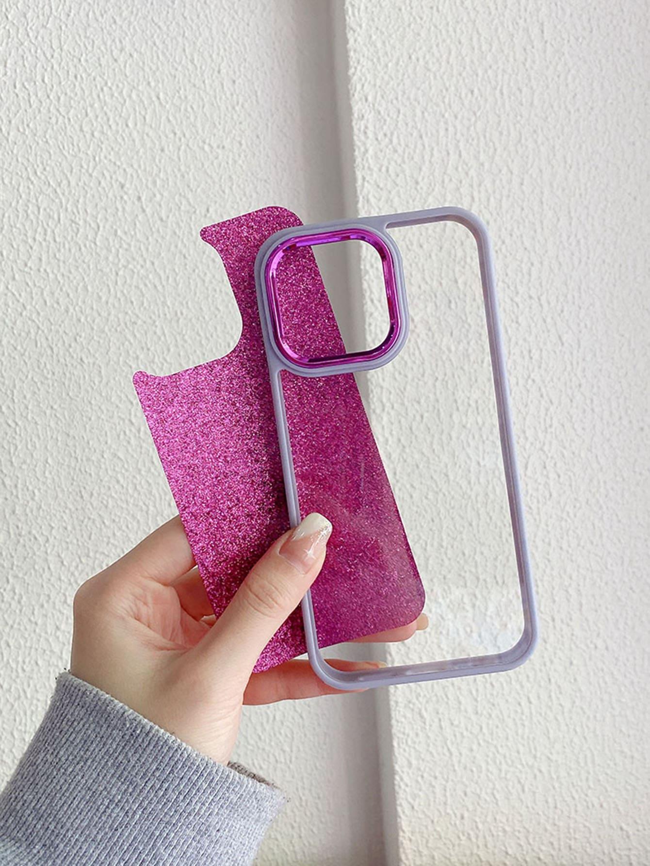 Contrast Frame Clear Phone Case With Laser Paper - Lasercutwraps Shop