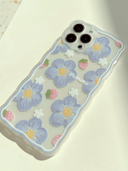 Floral Clear Phone Case Soft iPhone Case - Lasercutwraps Shop