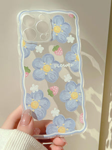Floral Clear Phone Case Soft iPhone Case - Lasercutwraps Shop