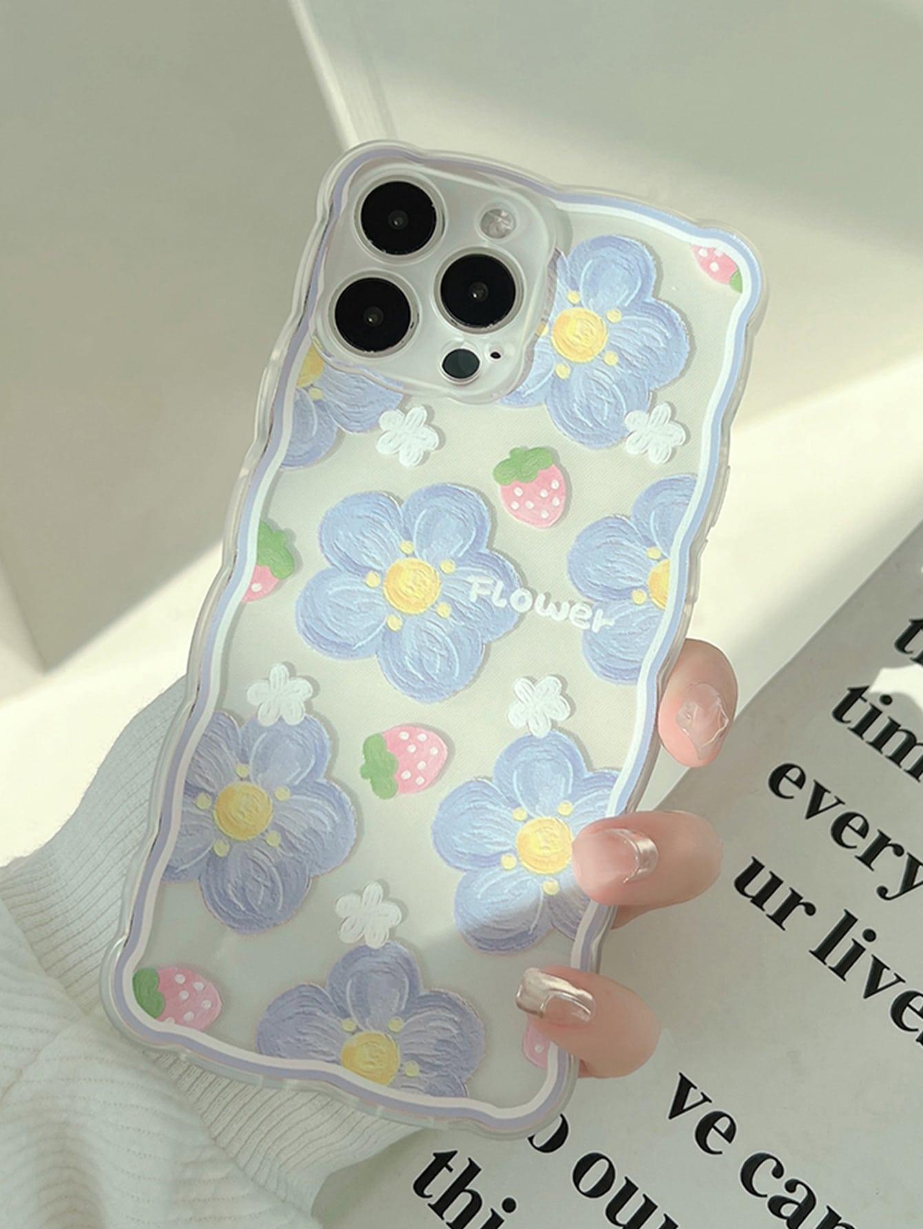 Floral Clear Phone Case Soft iPhone Case - Lasercutwraps Shop