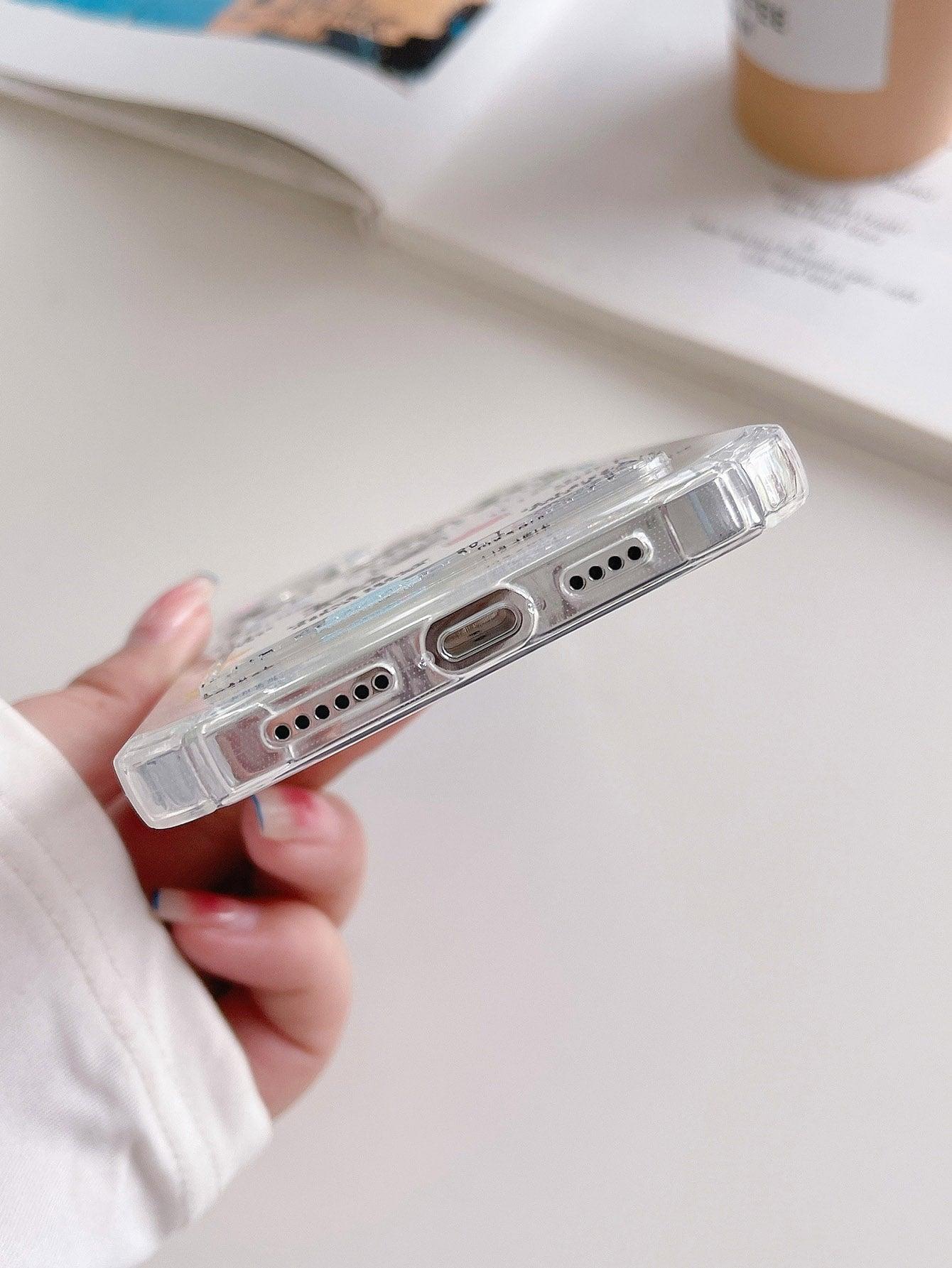 Letter Graphic Card Slot Phone Case - Lasercutwraps Shop