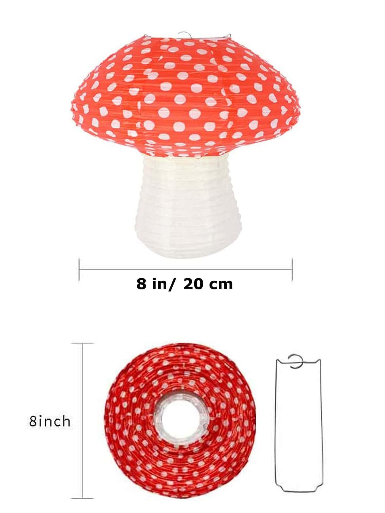3pcs Mushroom Shaped Paper Lantern - Lasercutwraps Shop