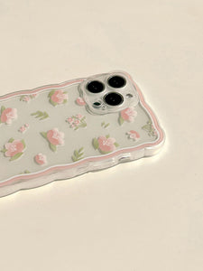 Flower Print Clear Phone Case - Lasercutwraps Shop
