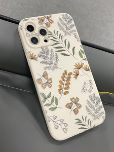 Plants Pattern Phone Case Soft iPhone Case - Lasercutwraps Shop
