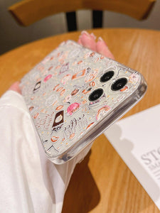 Coffee Pattern Phone Case - Lasercutwraps Shop
