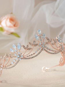 Rhinestone Decor Crown Bridal Headwear - Lasercutwraps Shop