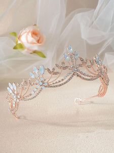 Rhinestone Decor Crown Bridal Headwear - Lasercutwraps Shop