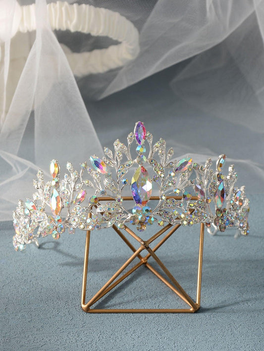 Rhinestone Crown Design Bridal Headwear - Lasercutwraps Shop