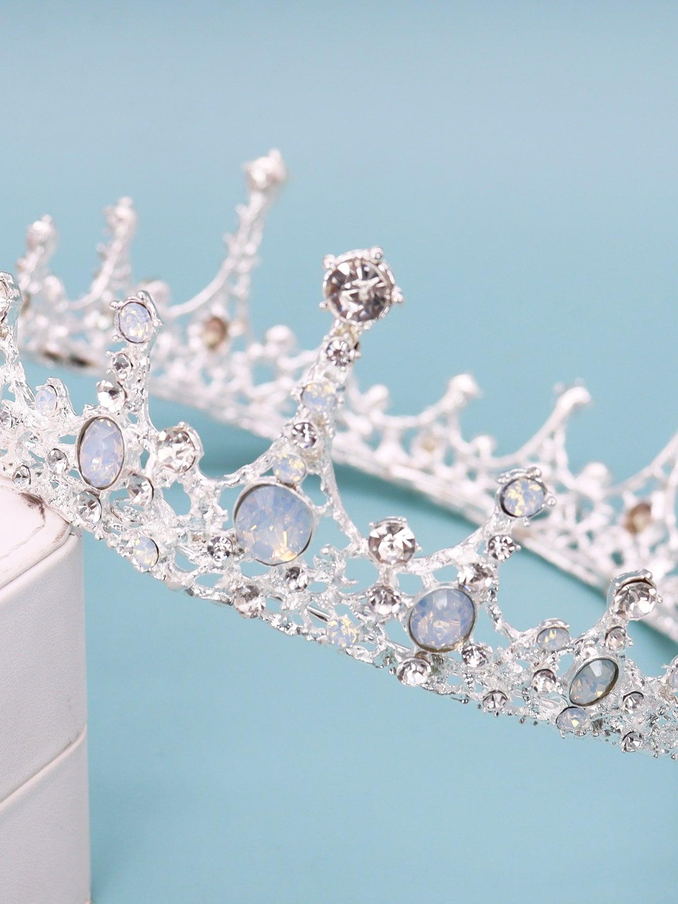 Rhinestone Decor Bridal Crown - Lasercutwraps Shop