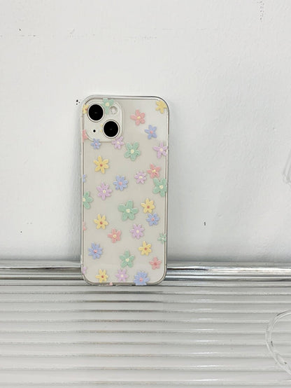 Floral Print Clear Phone Case - Lasercutwraps Shop