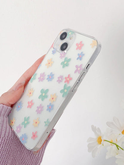 Floral Print Clear Phone Case - Lasercutwraps Shop