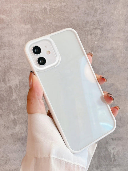 White Contrast Frame Phone Case - Lasercutwraps Shop