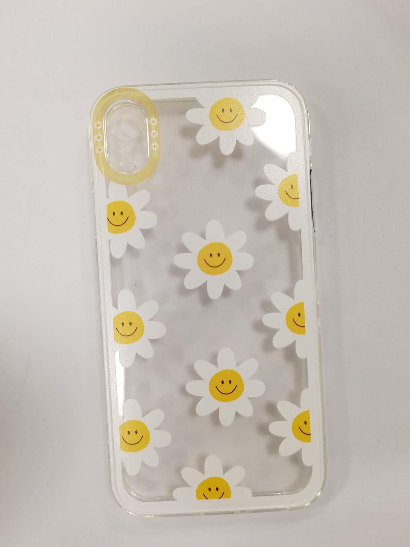 Sunflower Painted Clear Phone Case - Lasercutwraps Shop